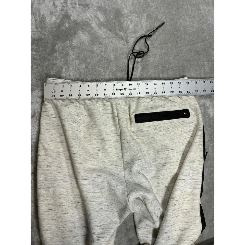 American Eagle Mens Active Flex Space Dye Jogger Pants Grey L Zip Pockets